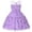 Purple, variant on Baby Girl Dresses Tique Satin Trock Glitter Elegant Puff Sleeve Vacation Dresses for Girl Size 3-4T