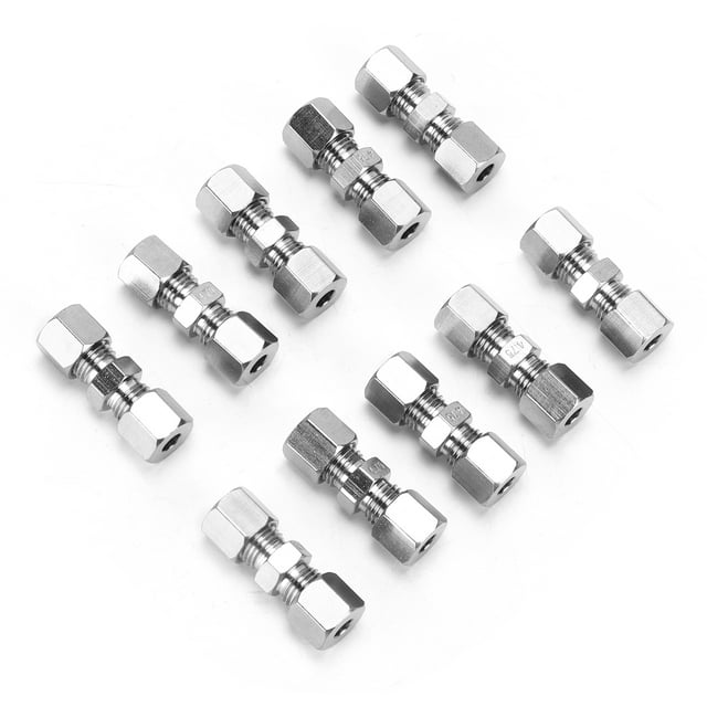 Brake Line Union, Safe Professional 10PCS Brake Line Connector Convenient Quick Practical for Car Accessory for Braking Cable Metal Replacement