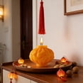thumbnail image 6 of HuiXinOu Scented Candle in Lantern, New Year Festival Holiday Gift Decor Ornament for Home Desk Mantle, Aromatherapy Soy Wax Candle, Orange, 6 of 6