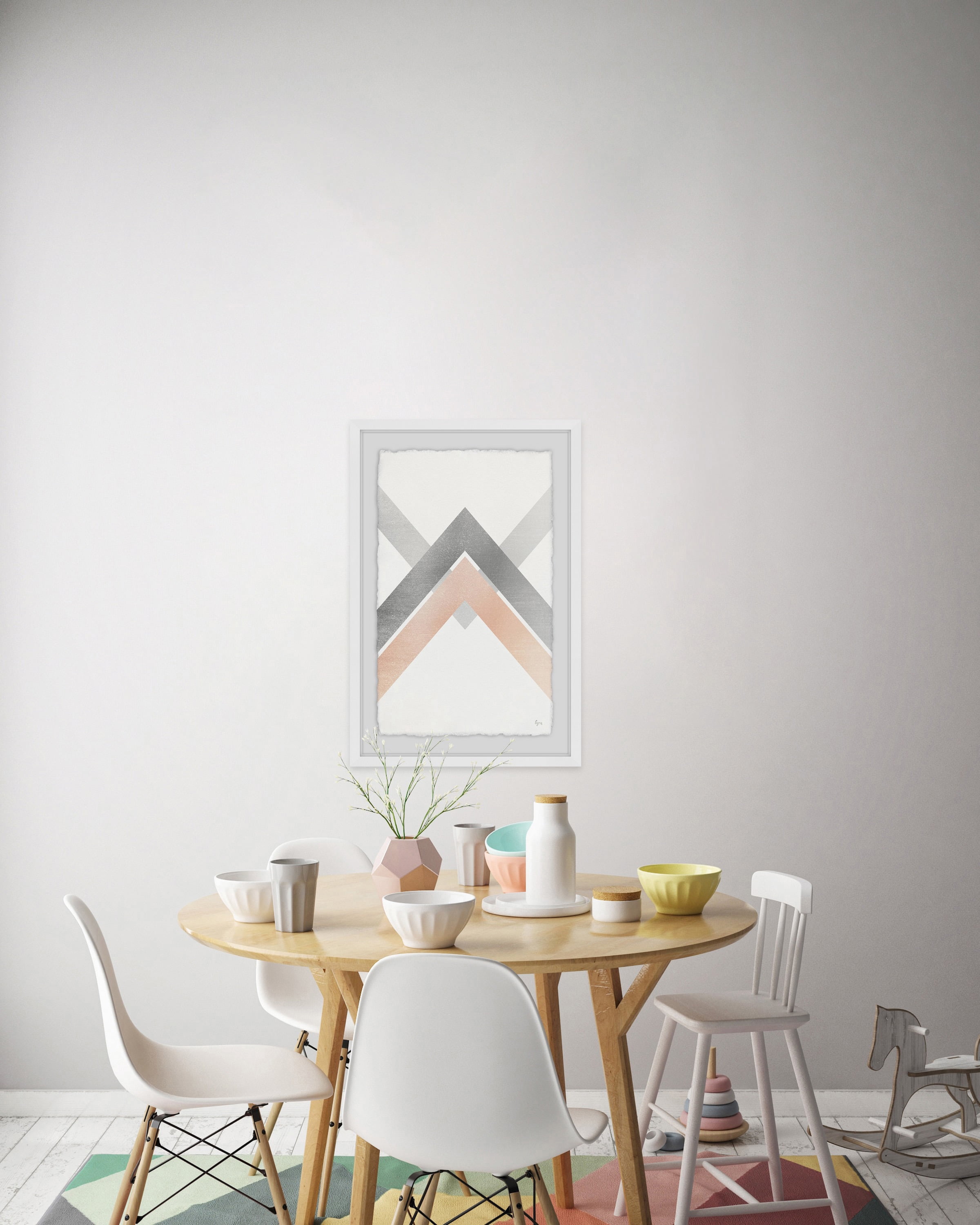 Mondes Divises Framed Painting Print