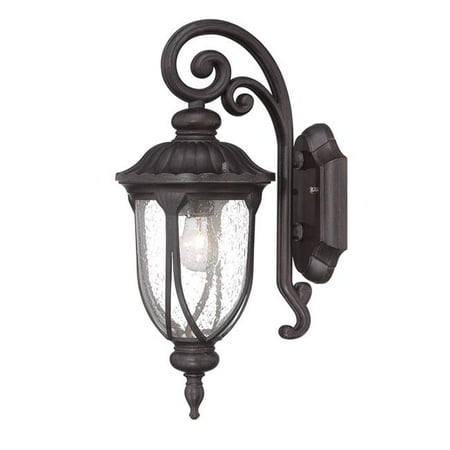 

HomeRoots 398511 16.5 x 6.75 x 9 in. Laurens 1-Light Black Coral Wall Light