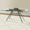 thumbnail image 1 of Armen Living Leah Glass Top Dining Table in Gray, 1 of 6