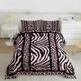 thumbnail image 2 of Homewish Cheetah Zebra Print 2pcs Bedding Comforter Set for Boys Girls,Animal Print Twin Comforter Sets,Geometric Stripes Lines Breathable Bedding Set,Super Cozy Room Decor,Reversible, 2 of 8