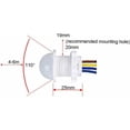 thumbnail image 4 of Sensor de movimiento infrarrojo LED Downlight Pir100v-240v Interruptor de luz, 4 of 5