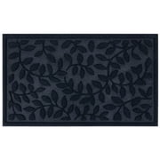 Mainstays Rambling Vine Utility Polyester Outdoor Doormat, Navy, 18x30