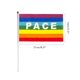 thumbnail image 3 of Banderas de paz de mano, 50/100 piezas Mini bandera de la paz Mini bandera de la paz Bandera pacifista del arco iris Estándares líderes en la industria, 3 of 8