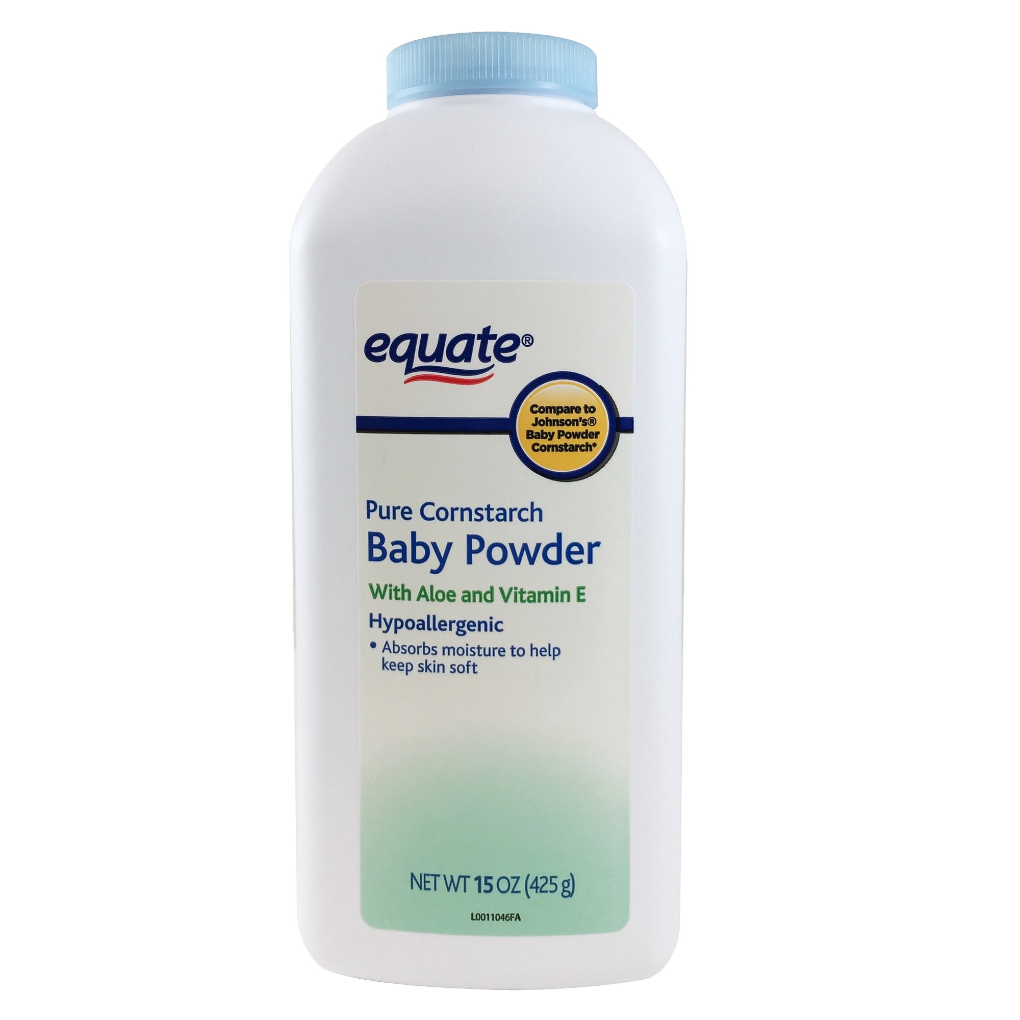 Equate Aloe Vera & Vitamin E Baby Powder, 15 oz