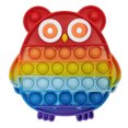 thumbnail image 1 of Búho Silicona Push Bubble Fingertip Toys Stress Reliever para niños (Rainbow) Likrtyny juguetes de los niños, 1 of 9