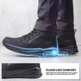 thumbnail image 6 of Sosenfer Men's Mid Top Non-Slip Work Shoes | Waterproof Oil-Resistant Work Boots | Wide Toe Box | Anti-Fatigue Cushioning for Standing All Day, 6 of 7