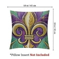 thumbnail image 4 of Ullo0ord Mardi Gras Pillow Covers for Please Masquerade Mask Holiday Decor Throw Pillows Decorative Cushion Cases Mardi Gras Decorations, 4 of 7