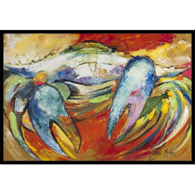 Carolines Treasures JMK1109MAT Blue Crab Tapis Intérieur & Extérieur - 18 x 27 Po.