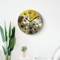 thumbnail image 4 of 16 Inch Wall Clock Battery Operated Silent Clock Decorative for Office, Kitchen, Outdoor, Living Room，Cat Butterfly Animals Fantastic, 4 of 4