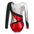 thumbnail image 3 of DPOIS Girls Long Sleeve Gymnastics Leotard Dance Biketards Unitard Bodysuit, 3 of 6