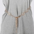 thumbnail image 2 of Unique Bargains 1 Pc Waist Chain Butterfly Hollow Out Adjustable Waist Cord for Women Gold Tone, 2 of 6