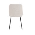 thumbnail image 4 of Set de dos sillas para comedor o estudio premier con asiento acolchado en tela lino con diseño clasico comoda en estructura en negro mate.SKU SET19356 BK BEIGE LINO, 4 of 5