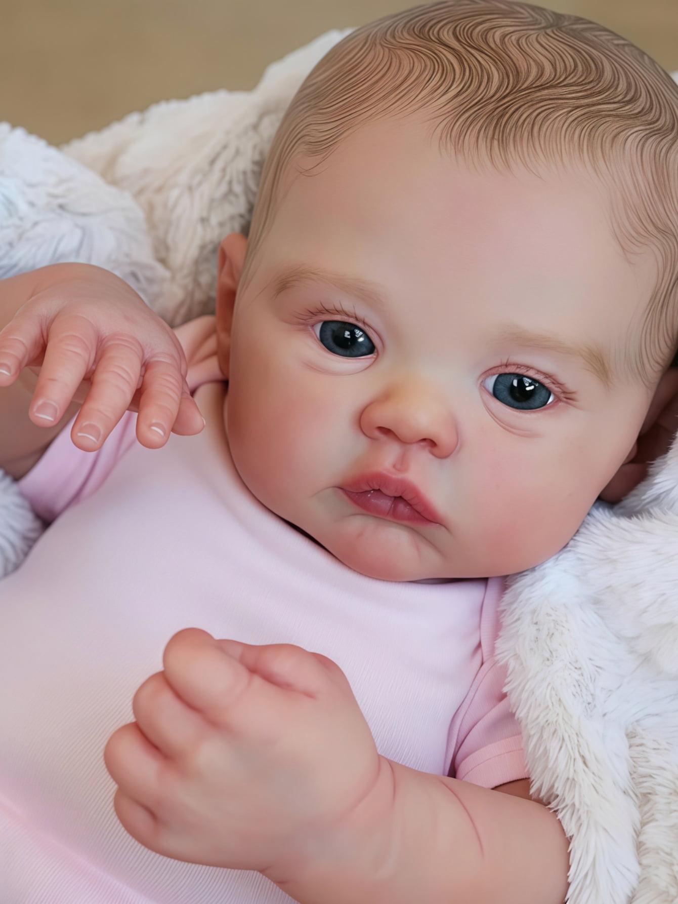 18-Inch Reborn Baby Doll for Kids & Collectors – Realistic Newborn Girl, Soft, Cuddly, Poseable, Handmade Details