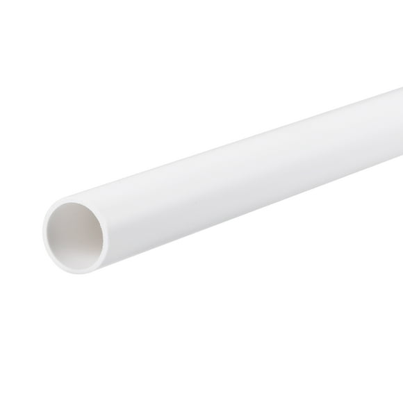 Unique Bargains 12mm ID 14mm OD 500mm White PVC Pipe Round Rigid Plastic Tube for Water Pipe