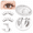 RC102, variant on Wrongduck Reusable Magnetic Lash Kit with Precision Applicator, No Glue Required Soft Lightweight Magnetic Eyelashes, Natural Spiky Lash Accent for Daily and Party Styling