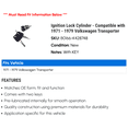 thumbnail image 2 of Ignition Lock Cylinder - Compatible with 1971 - 1979 Volkswagen Transporter 1972 1973 1974 1975 1976 1977 1978, 2 of 2