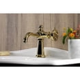 thumbnail image 3 of Kingston Brass KS3542RX Belknap One-Handle Single-Hole Bathroom Faucet with Push Pop-Up Drain, Polished Brass, 3 of 7