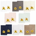 thumbnail image 2 of Linum Home Textiles 100% Turkish Cotton Girasol 2PC Embellished Fingertip Towel Set, Brown, 2 of 5