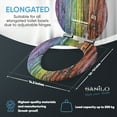 thumbnail image 5 of Sanilo Soft Close Toilet Seat ELONGATED, Quiet and Slow Close Lid and Seat, Strong Bumpers and Hinges, Rainbow, 5 of 8