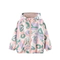 thumbnail image 2 of Maqroz Rain Jackets for Girls Waterproof Hooded Raincoats Full Zip Fashion Graphic Lightweight Windbreakers for Kids Soft Shell Travel Hiking Recreational Wear with Pockets, 2 of 3