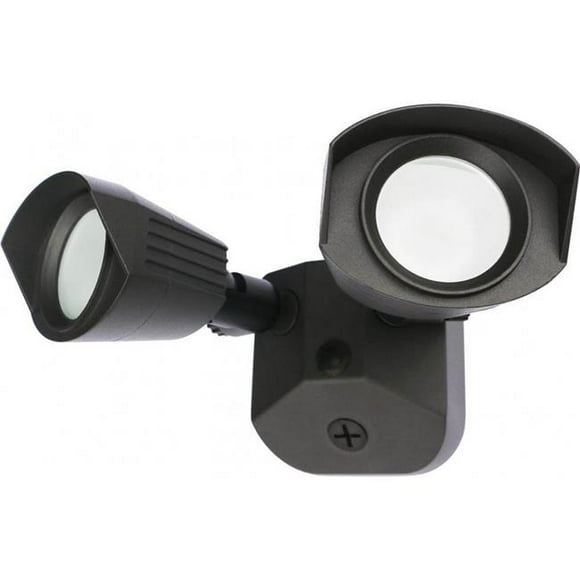 Nuvo Lighting N65218 LED Security Light Dual Head Wall Mount Fixture in Bronze