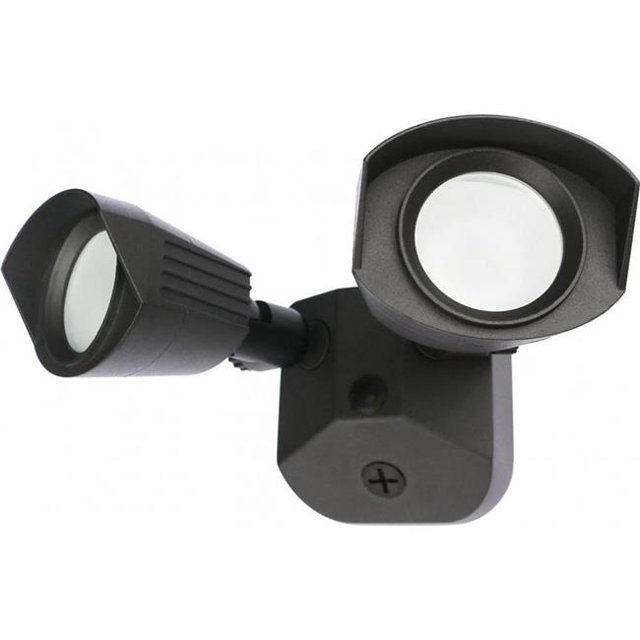Nuvo Lighting N65218 LED Security Light Dual Head Wall Mount Fixture in Bronze