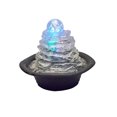 thumbnail image 1 of 7.5" Tall Polyresin Indoor Fountain with LED Light and 1l Capacity, Ice Mountain Design, 1 of 2