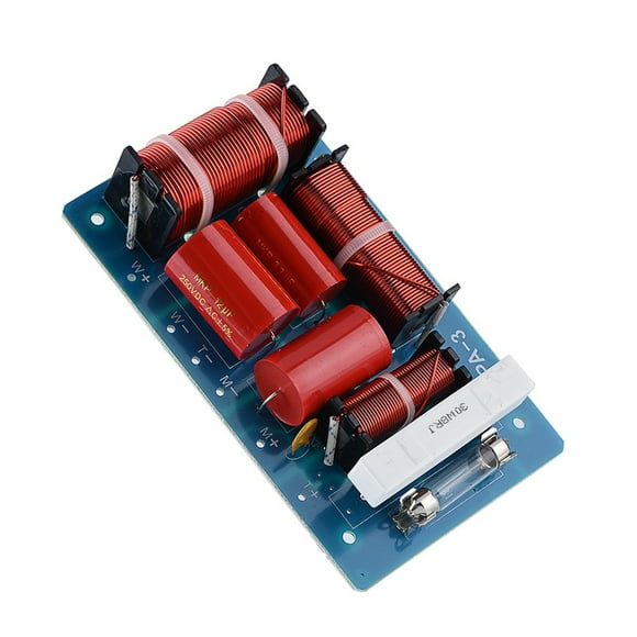 Sound Filter, Super Durability Frequency Divider, Treble Alto Bass 3 Way for 8-12inches High Power Speaker