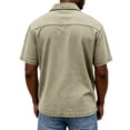 thumbnail image 5 of Men's Summer Polo Shirts Short Sleeve Casual Golf Tennis Work Collar Shirt (Khaki,2XL), 5 of 5