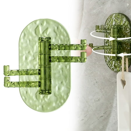 

Best Hot Sale ZBBMUYHGSA Hooks Coat Hook Wall Mount Hanger Wall Storage Rack Rotatable Multifunctional Hook for Easy Access Organization Hook Strong Viscose Towel Hanger Dark Green