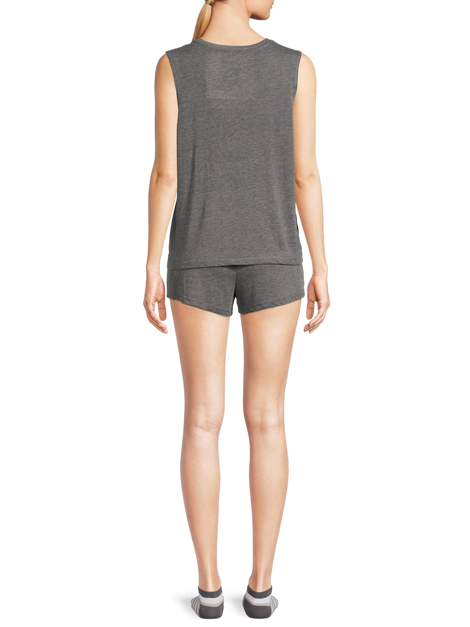 AC/DC Women's and Women's Plus Tank Top, Shorts and Socks, 3-Piece Sleep Set