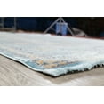 thumbnail image 3 of Blue Floral Turkish Oriental Distressed Style Area Rug, 3 of 5