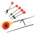 thumbnail image 4 of <p>Yellow Mini Ice Fishing Rod, Wear  Waterproof High Strength Lightweight Durable Winter Fishing Rod With Red Ball  For Rivers</p>, 4 of 7