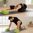 thumbnail image 4 of 2 Bloques, block o ladrillos de yoga para pilates o fisioterapia, 4 of 5