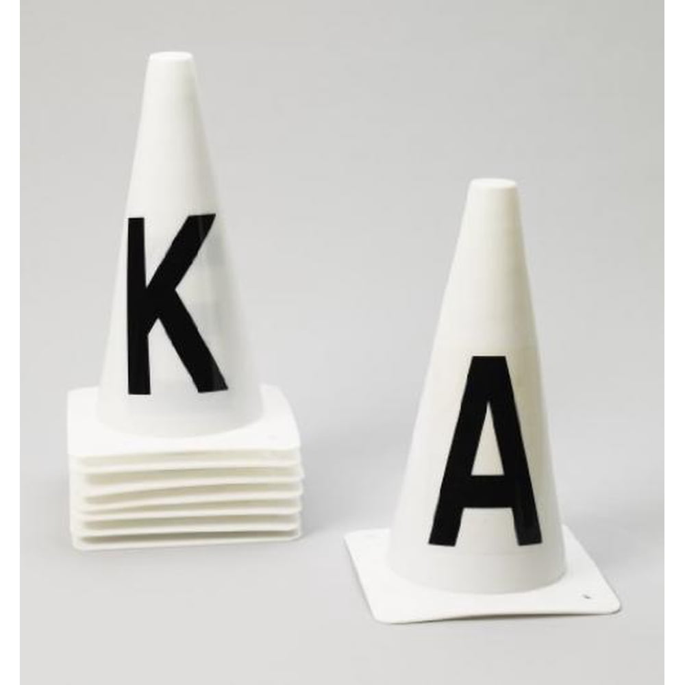 Ovation Dressage ConesSet of 8 White Set8