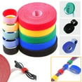 thumbnail image 3 of 5 Meter/Roll 15/20mm Color Magic Self Adhesive Fastener Tape Reusable Strong Hooks Loops Cable Tie Magic tape DIY Accessories 20mm Green 5Meter 5Meter, 3 of 6