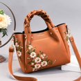 thumbnail image 2 of Bolso de hombro con bordado de flores para mujer, bandolera de moda coreana, 2024, 2 of 6