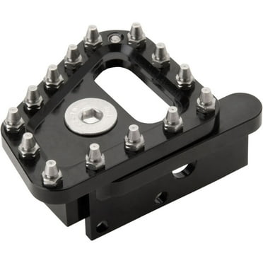 Tusk Aluminum Brake Pedal Replacement Oversized Toe Tip Black For KTM 450 MXC 4-Stroke 2004-2005