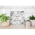 thumbnail image 4 of Live Simply Love Boldly Speckled Grey 12 x 12 Wood Wall Sign Plaque, 4 of 4