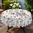 thumbnail image 4 of Pioneer Flower Floral Print Pattern Round Tablecloth 60 X 60 Inch, Wrinkle Resistant Wipeable Table Cloth for Kitchen Dining Picnic Patio Party, 4 of 6