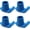 Blue, variant on Magicorange 4 Pcs Walker Ski Glides, Fits 1-1/8" Tube Shaft, Walker Feet Replacement, Gray
