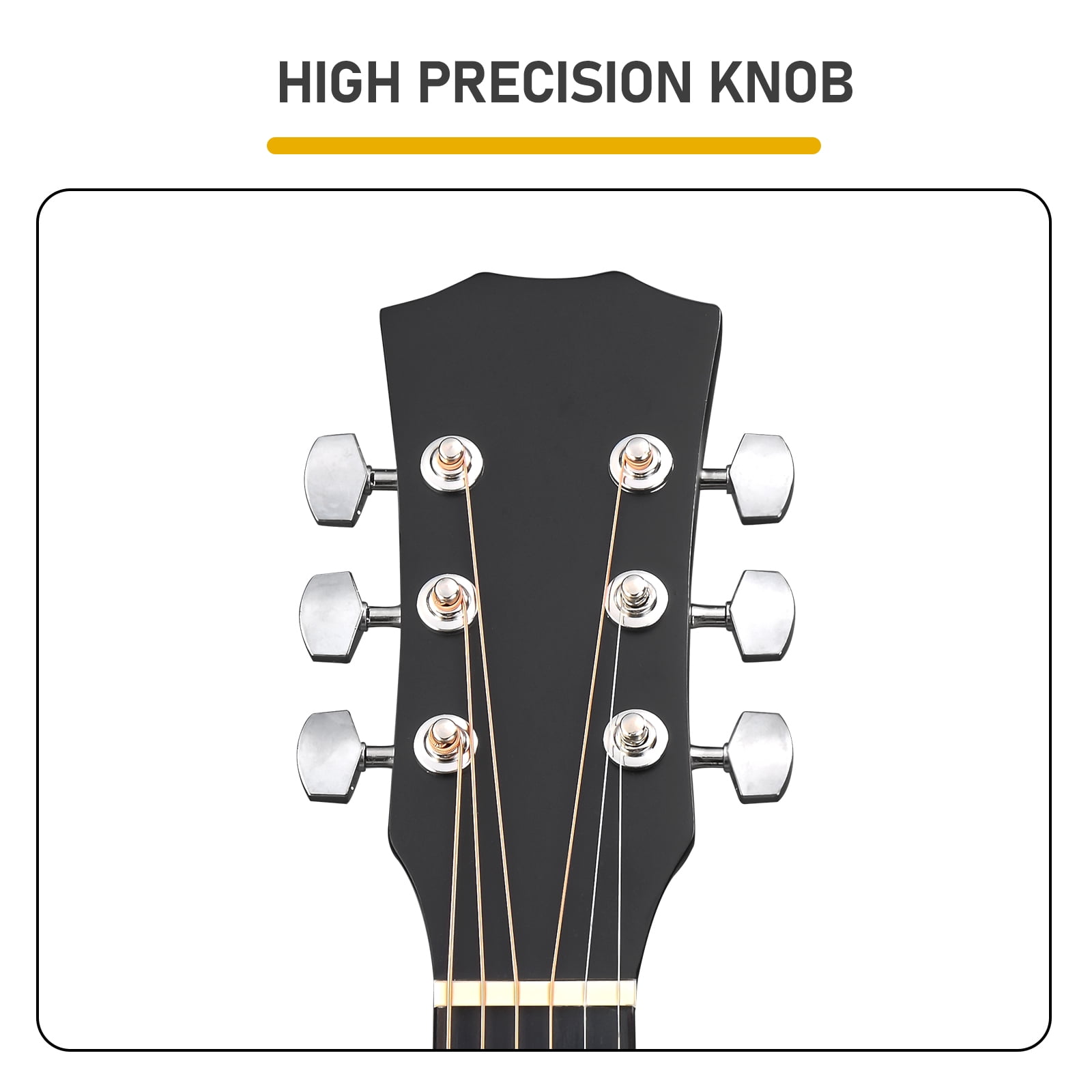 40-Inch Acoustic Guitar with Grand Auditorium Body, Basswood Construction, 21 Frets, 6 Steel Strings, Matte Finish, Starter Kit with Gig Bag, Strap, Picks, Capo and Tuner