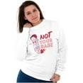 thumbnail image 4 of Betty Boop Biker Not Your Babe Women Crewneck Sweatshirt Brisco Brands S, 4 of 5