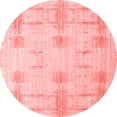 thumbnail image 1 of Ahgly Company Indoor Round Solid Red Modern Area Rugs, 8' Round, 1 of 4
