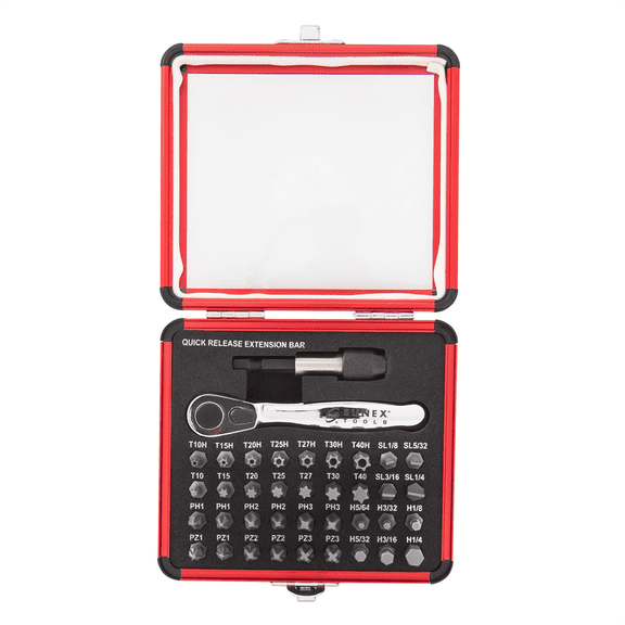 Sunex 9726 38 Piece Mini Ratchet & Bit Set