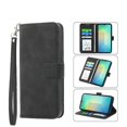 thumbnail image 1 of Funda Tipo Billetera para Samsung Galaxy A07 Carcasa Abatible con Porta Tarjetas, Bolsillo para Efectivo, Soporte Ajustable, Cierre Magnético y Correa de Muñeca Negro, 1 of 6
