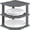 Grey, variant on 3-Tier Bamboo Corner Shelf Organizer for Cabinet Countertop, Plate Organizer for Cabinet, Cupboard Organizer, Black